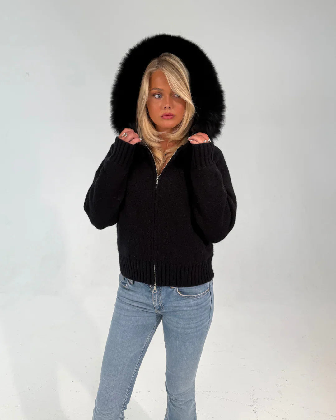 Aurrelia | Fur Jacket Satin