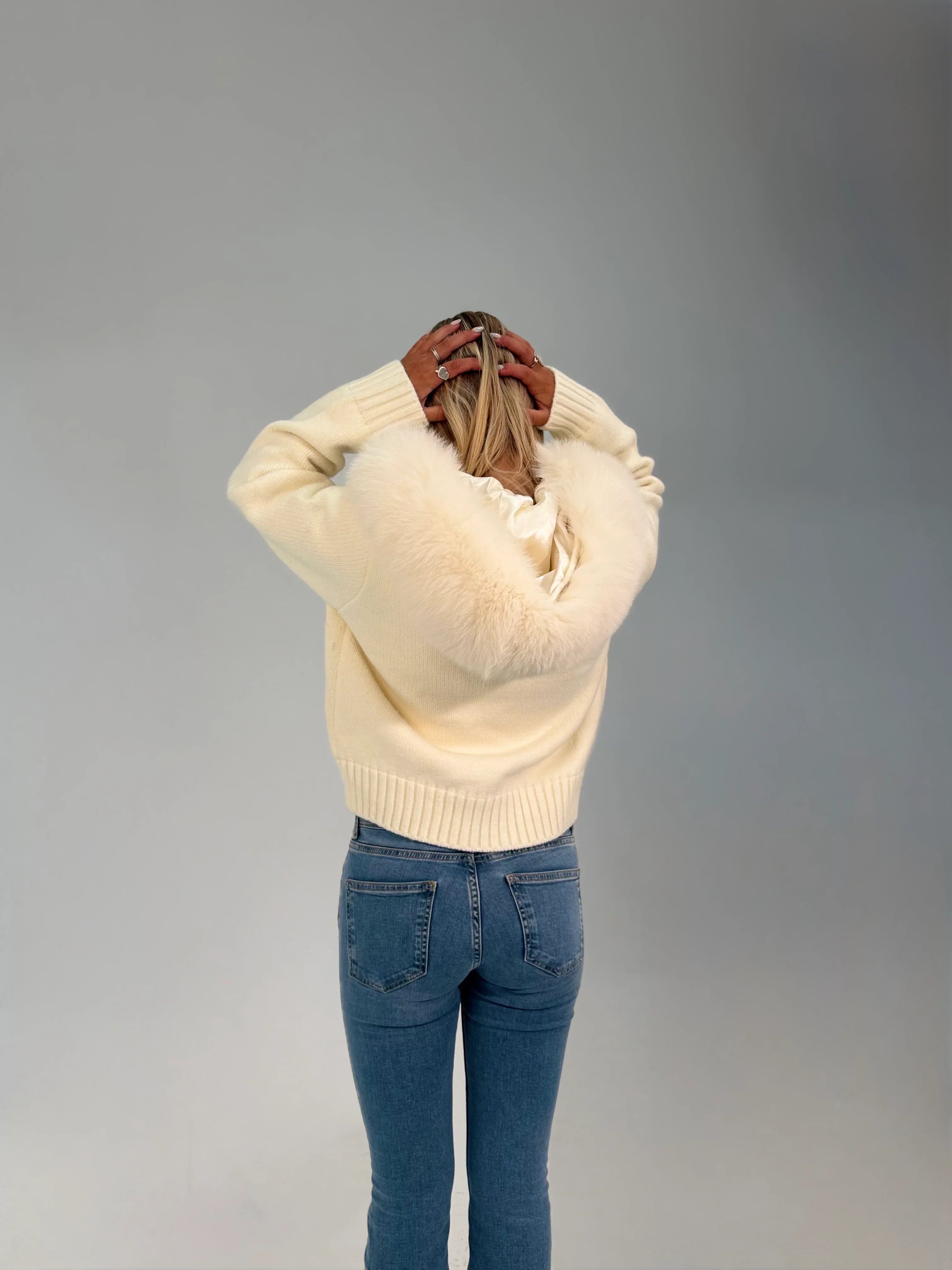 Aurrelia | Fur Jacket Satin