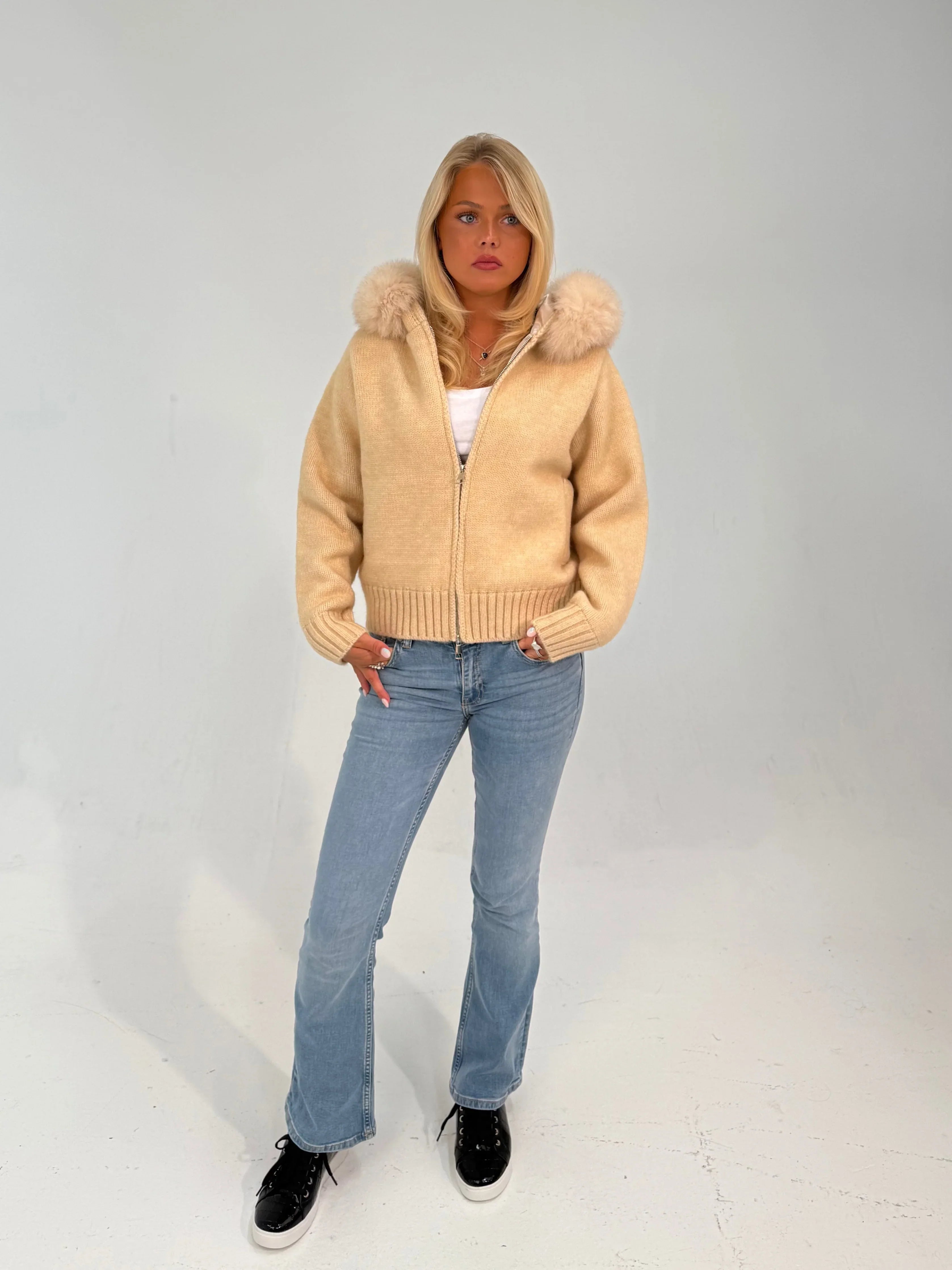 Aurrelia | Fur Jacket Satin